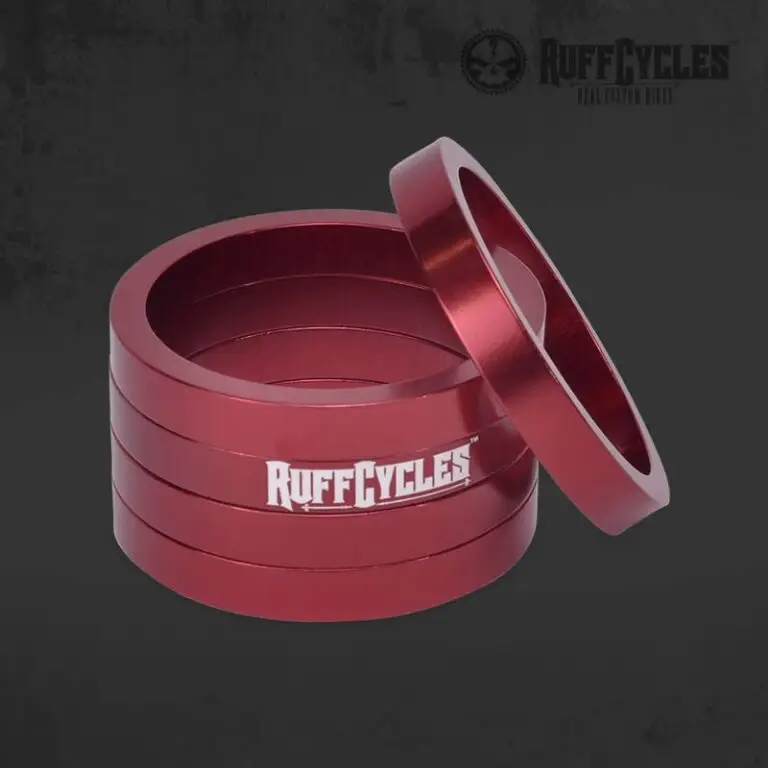 headset spacer rings red